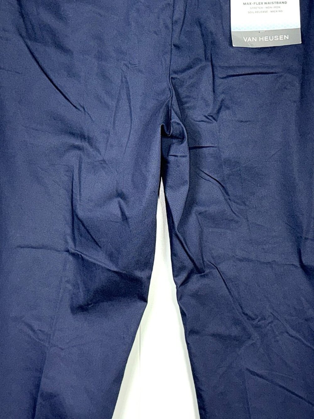 Van Heusen AiR Cooling Max-Flex Waistband Stretch Wicking Straight Fit Pants 32 - Picture 9 of 11